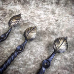 Leaf Hook, Handforged Iron, Blacksmith Hook,