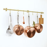 Brass Kitchen Rack Pot Racks Kitchen Accessories