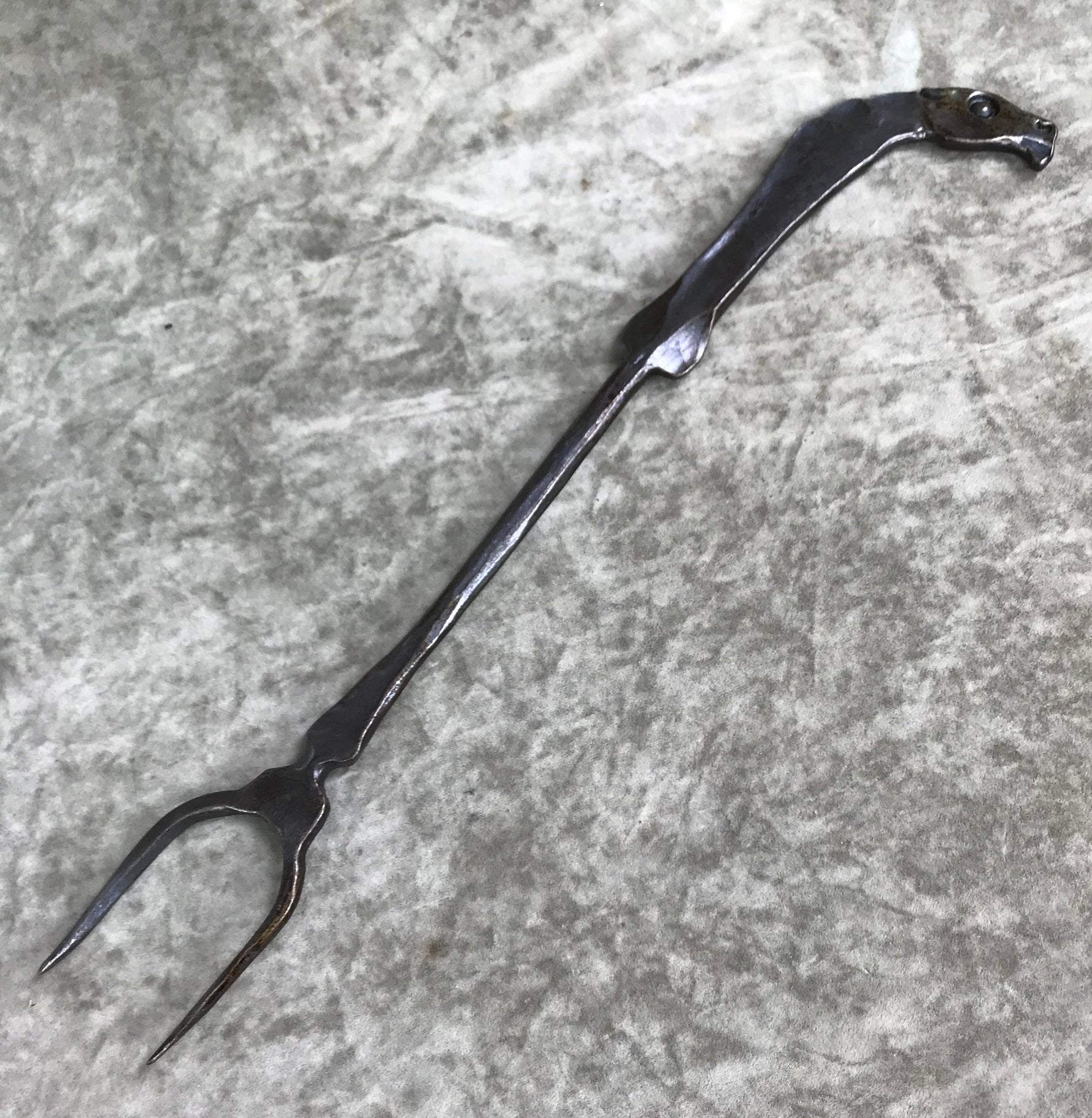 Handforged Horse BBQ Fork Camping Utensils