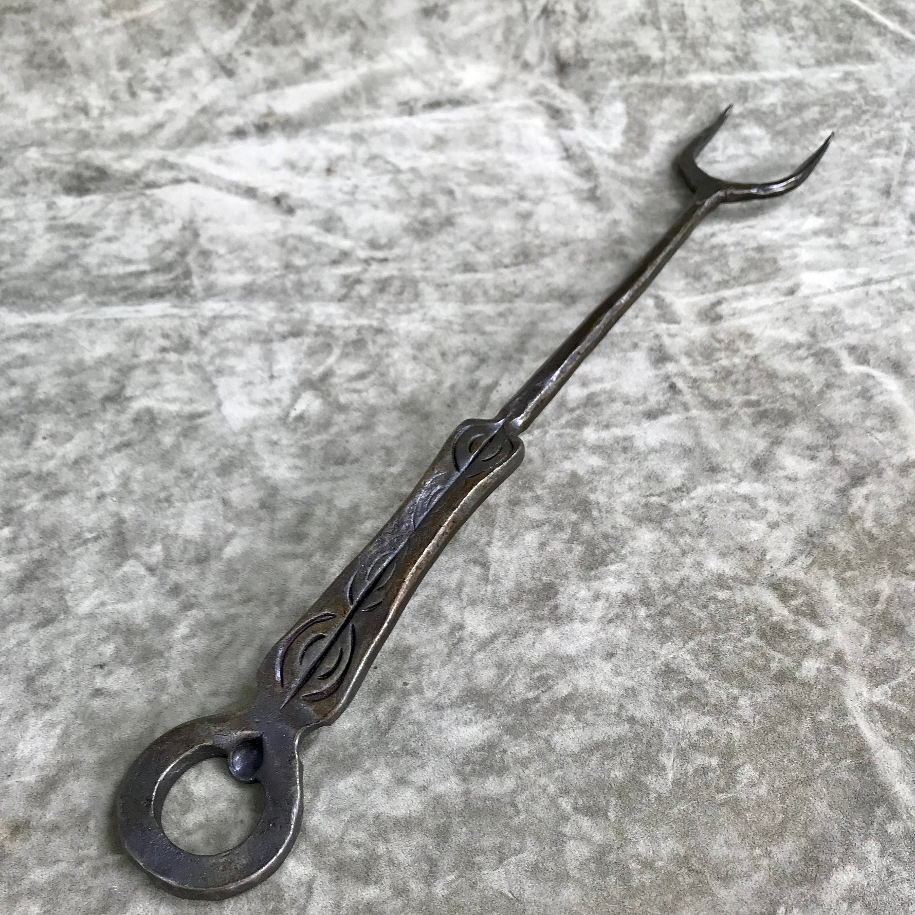 Handforged BBQ Fork, Meat Fork, Grilling Fork, Blacksmith Grill, Blacksmith Tool, BBQ Tool, Father's Day, Dad, Grilling