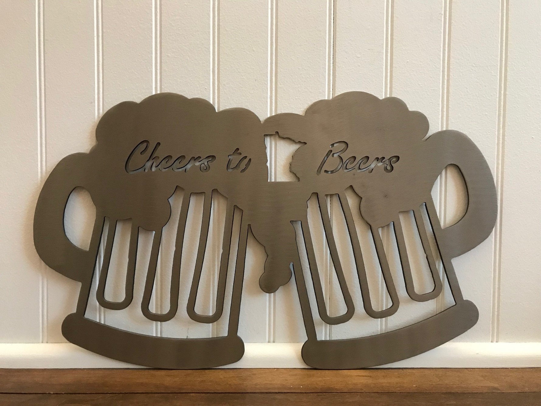 Cheers to Beers Metal Wall Hanging Decor Sign