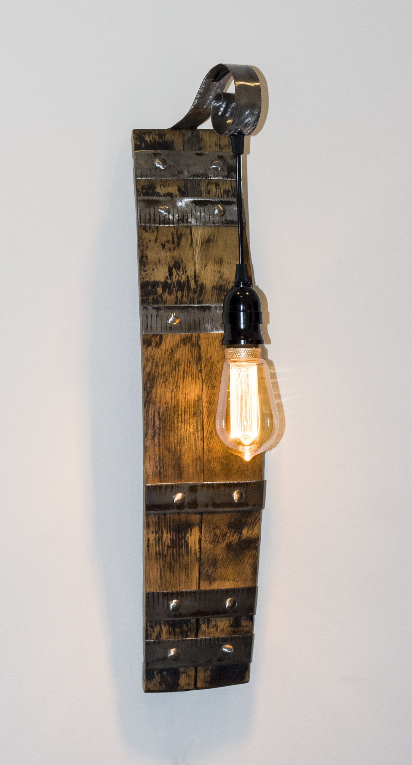 Rustic Wine Barrel Sconce Lighting Lighting