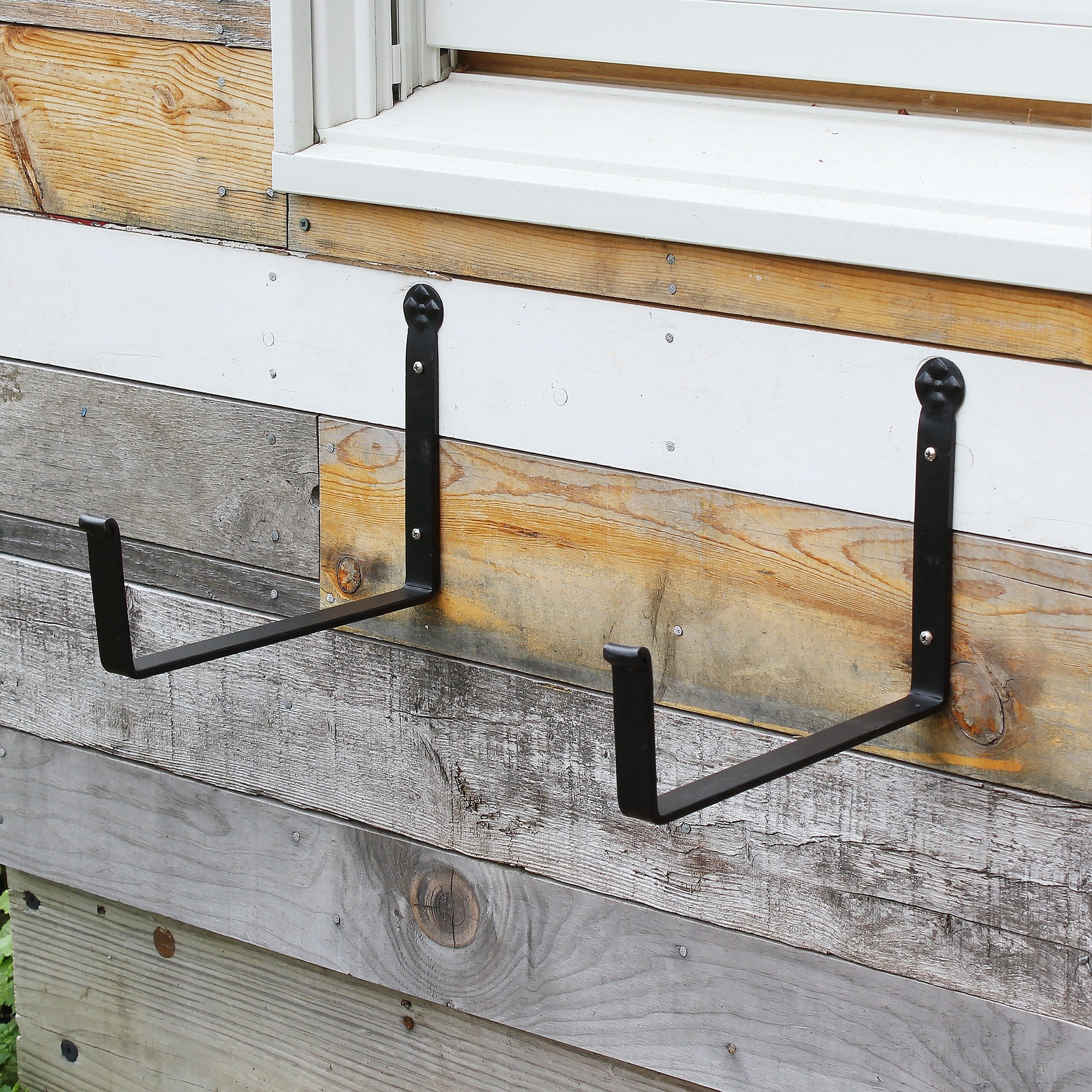 10" Brackets for Window and Flower Boxes, Wrought Iron