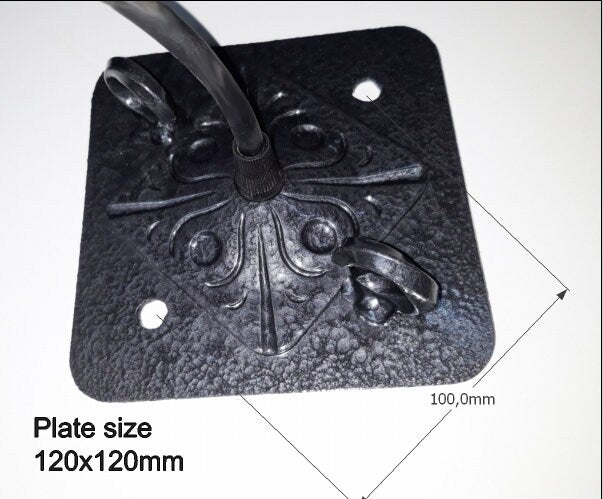 Castle Wood beam and wrought iron Chandelier Lighting Lighting