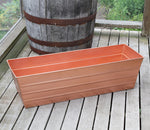 36"L Copper Plated Window Flower Box Planter- Large