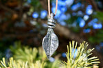 Forged Iron Leaf Pendant Keyring Keychains Gift
