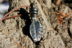 Forged Iron Leaf Pendant Keyring Keychains Gift