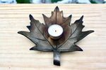 Hand Forged Maple Leaf Dish Decorative Bowls Gift