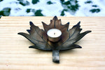 Hand Forged Maple Leaf Dish Decorative Bowls Gift