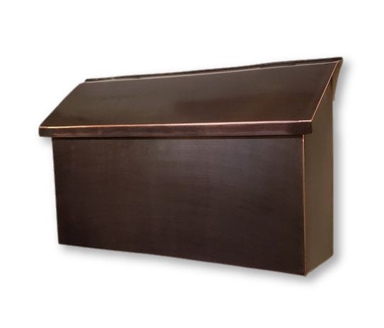 Brushed Vintage Patina Copper Mailbox Mailboxes mailbox