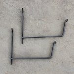 24"L Copper Plated Flower Window Box Planter and Wall Brackets