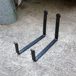 36"L Copper Plated Wall-Mount Window Box Planter with Brackets