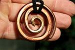 The Golden Wave Forged Copper Pendant Charms & Pendants Gift