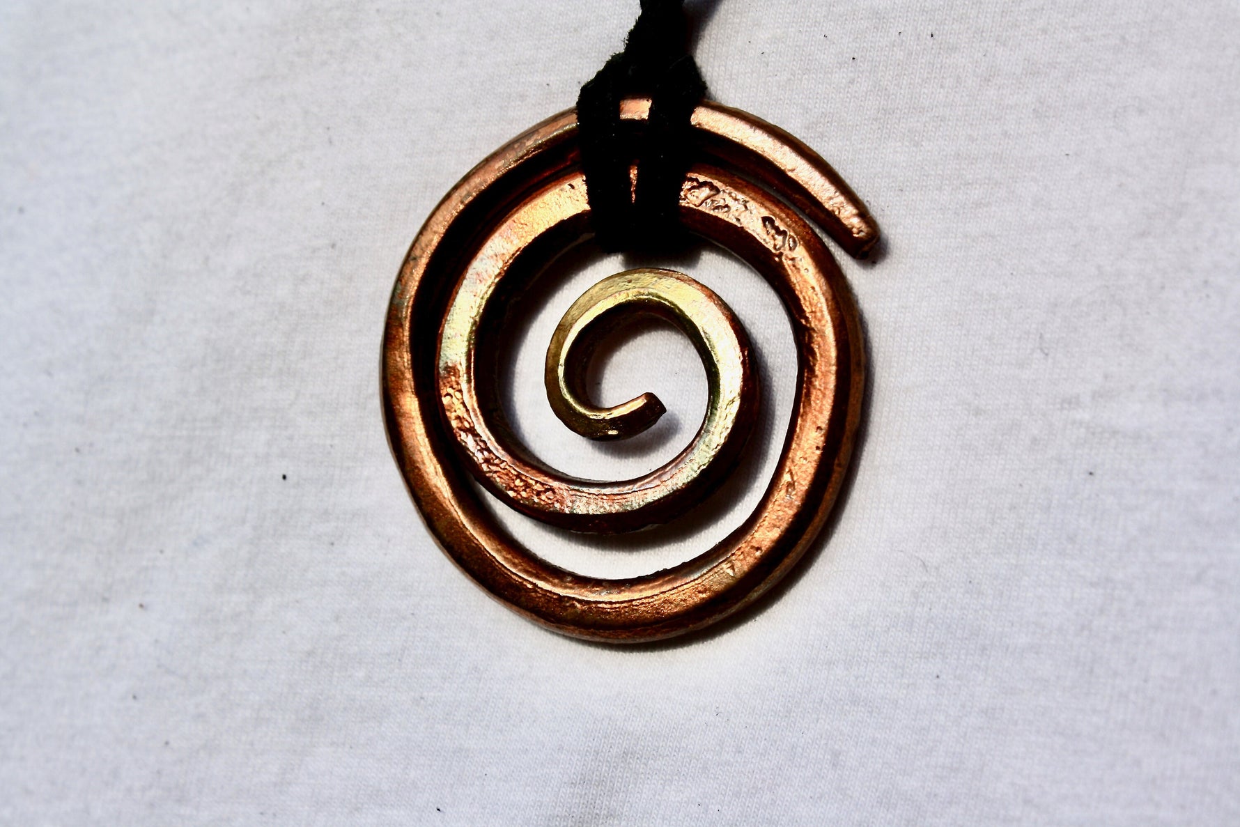 The Golden Wave Forged Copper Pendant Charms & Pendants Gift