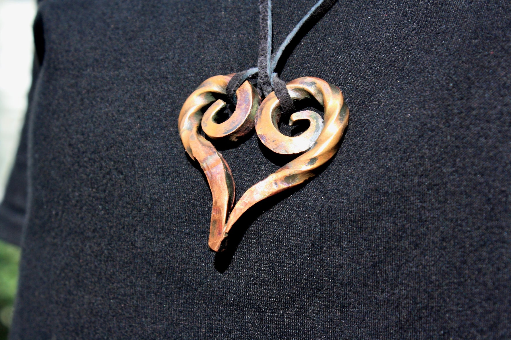 Copper Heart Pendant Charms & Pendants Gift