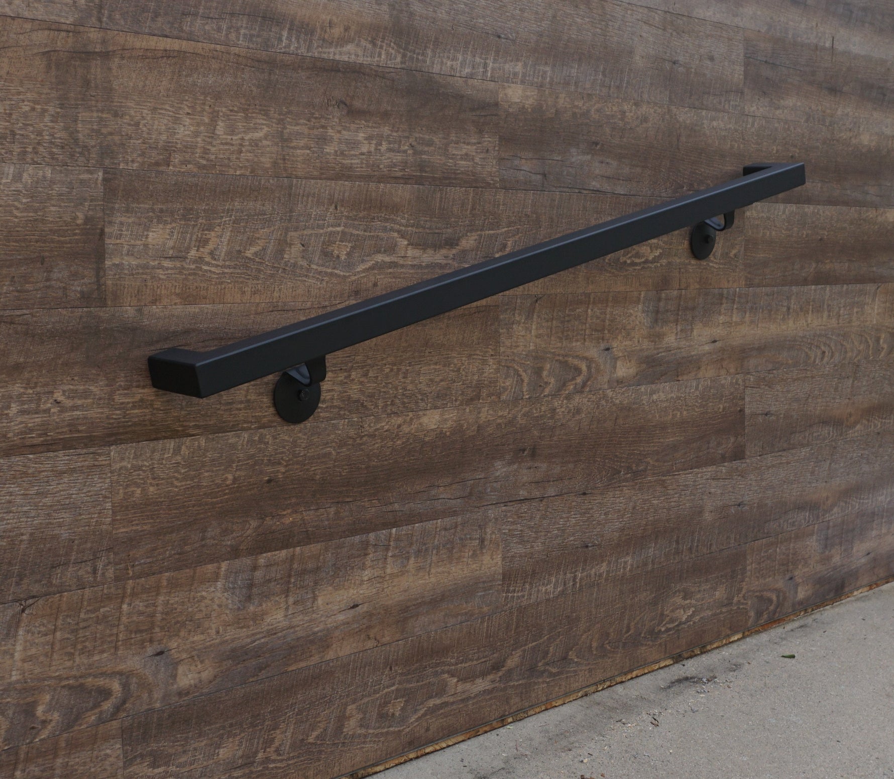 End Wall Mount square bar hand rail Handrails Handrail