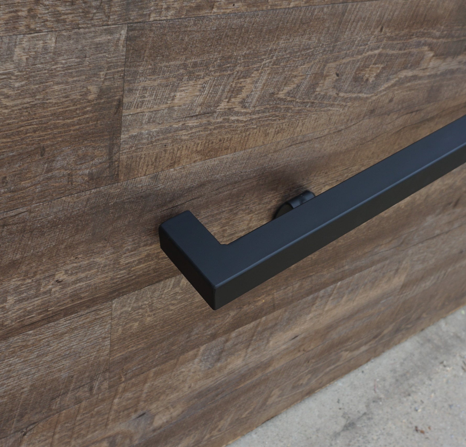 End Wall Mount square bar hand rail Handrails Handrail