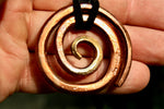 The Golden Wave Forged Copper Pendant Charms & Pendants Gift