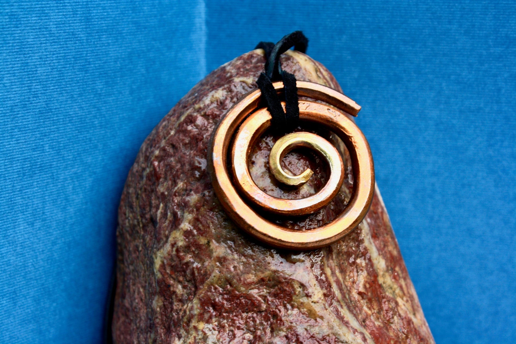 The Golden Wave Forged Copper Pendant Charms & Pendants Gift
