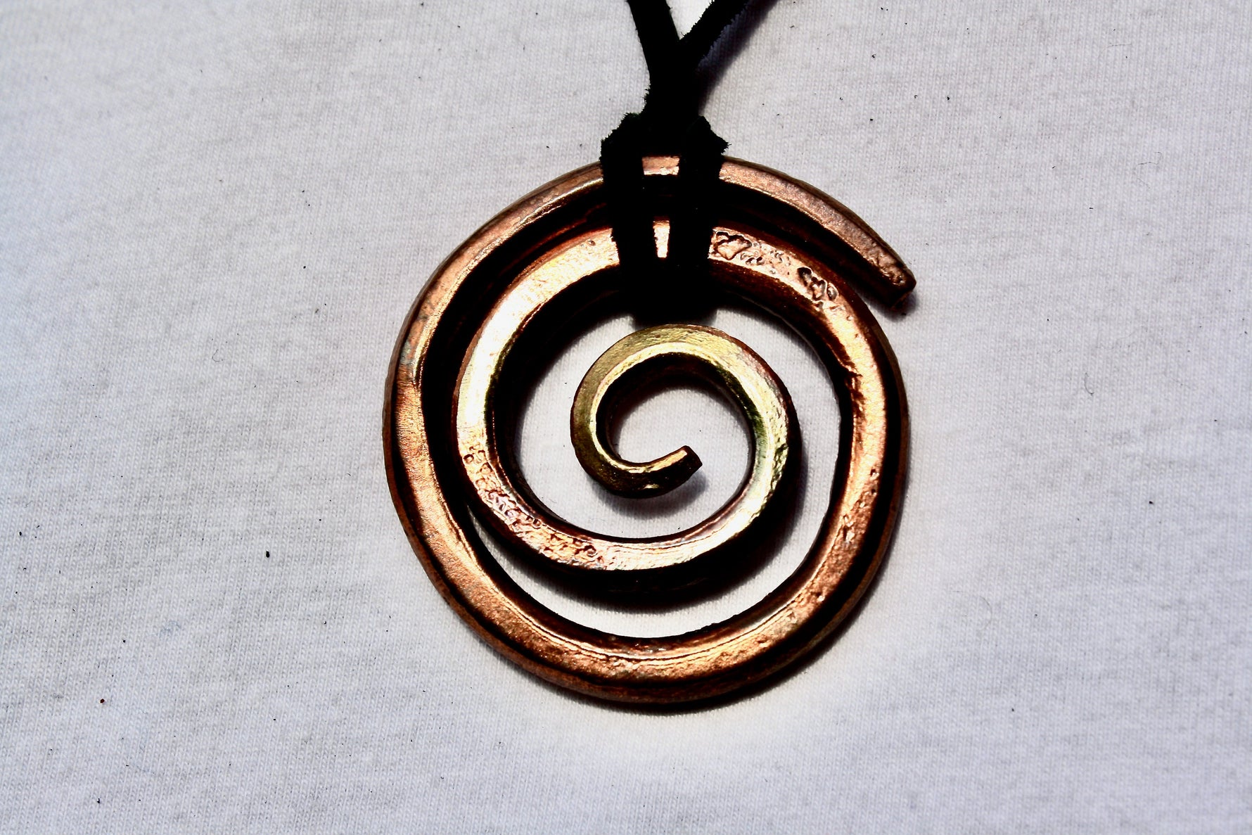 The Golden Wave Forged Copper Pendant Charms & Pendants Gift