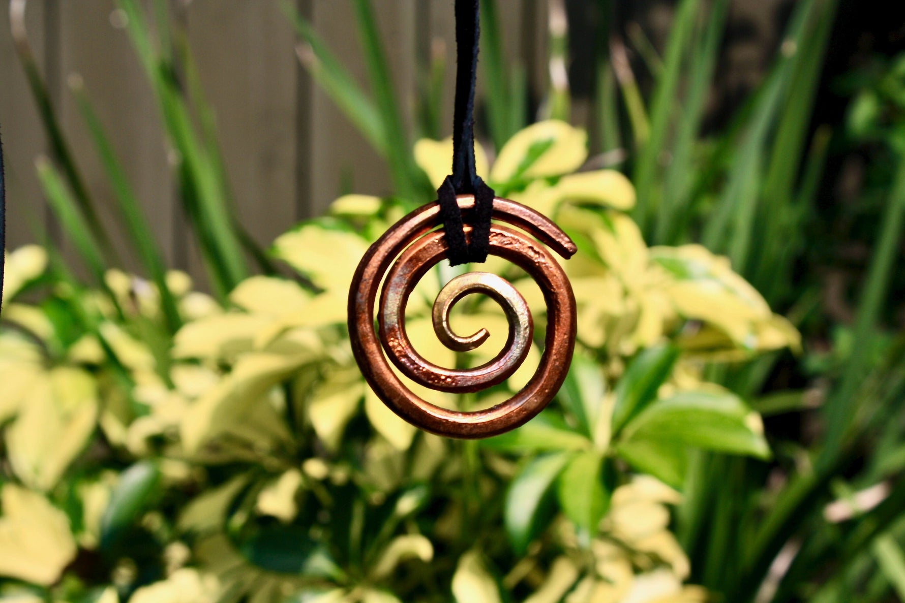 The Golden Wave Forged Copper Pendant Charms & Pendants Gift