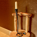 Hand forged viking candlestick Candle Holders Candles