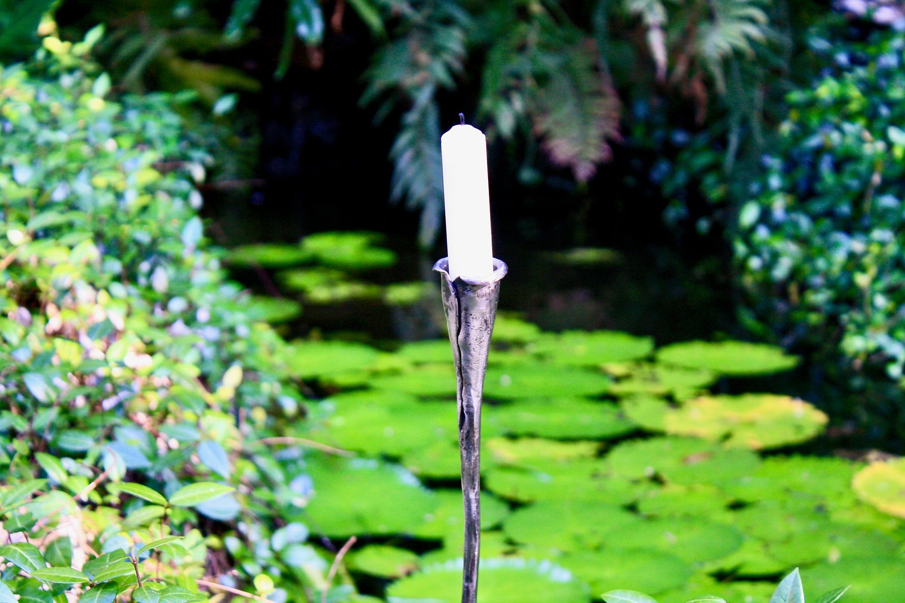 Hand forged viking candlestick Candle Holders Candles