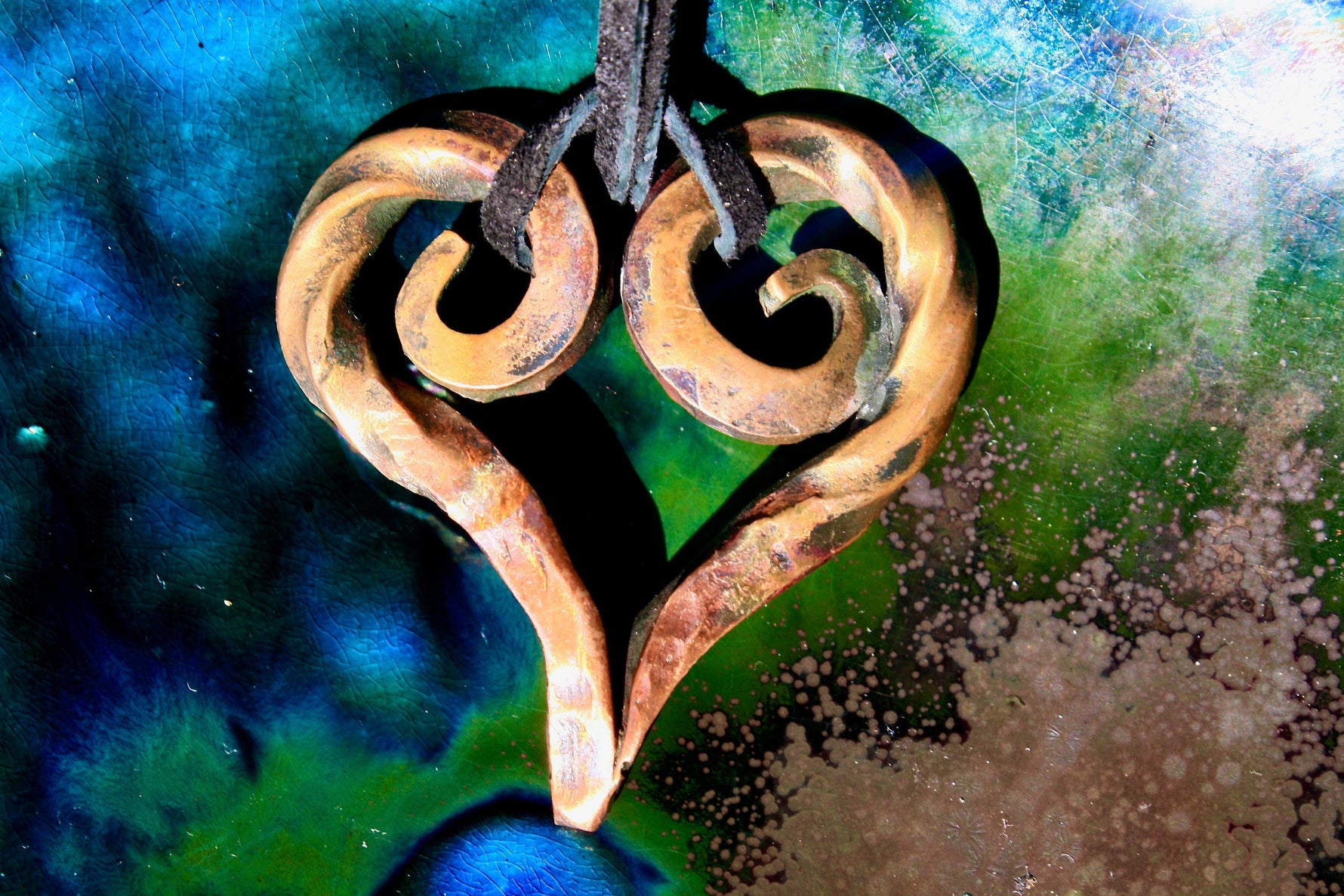 Copper Heart Pendant Charms & Pendants Gift