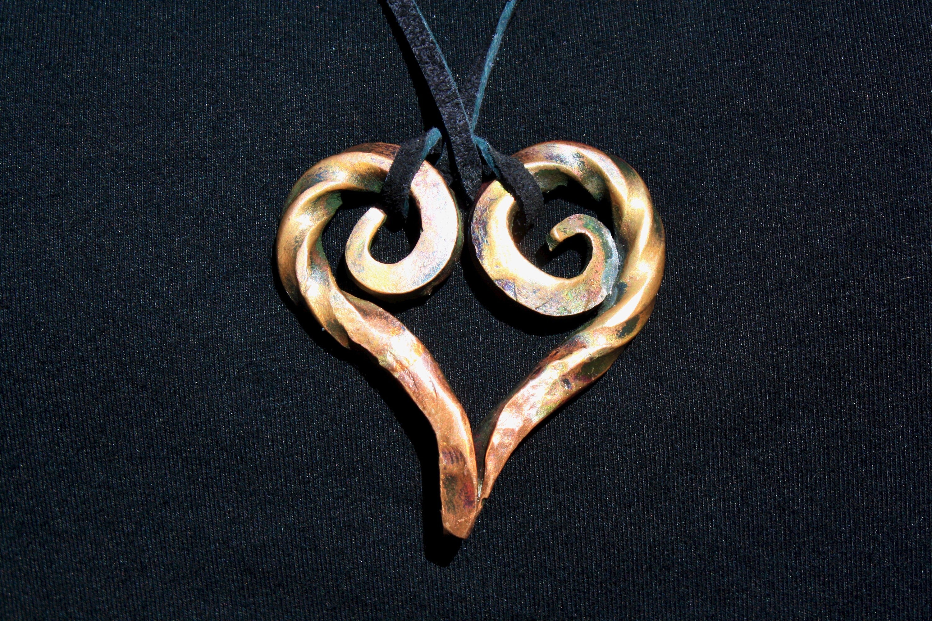Copper Heart Pendant Charms & Pendants Gift