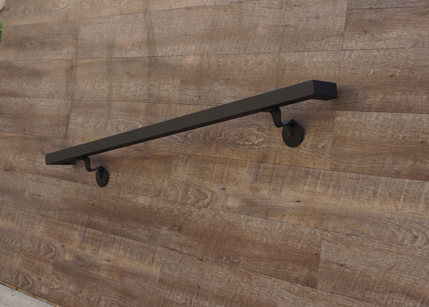 End Wall Mount square bar hand rail Handrails Handrail