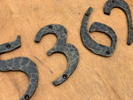 Hammered Iron House Numbers House Numbers & Letters Numbers