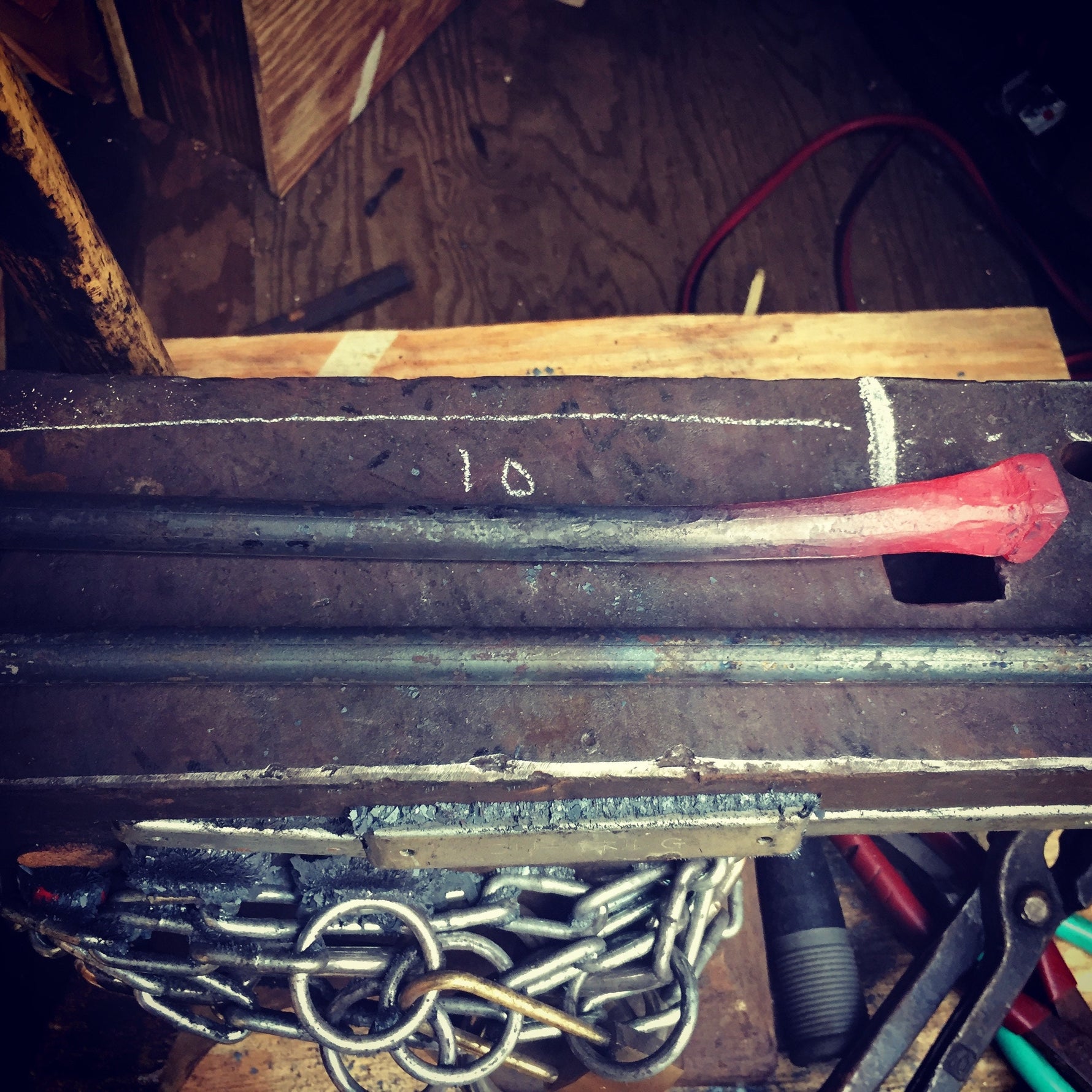 Hand forged viking candlestick Candle Holders Candles