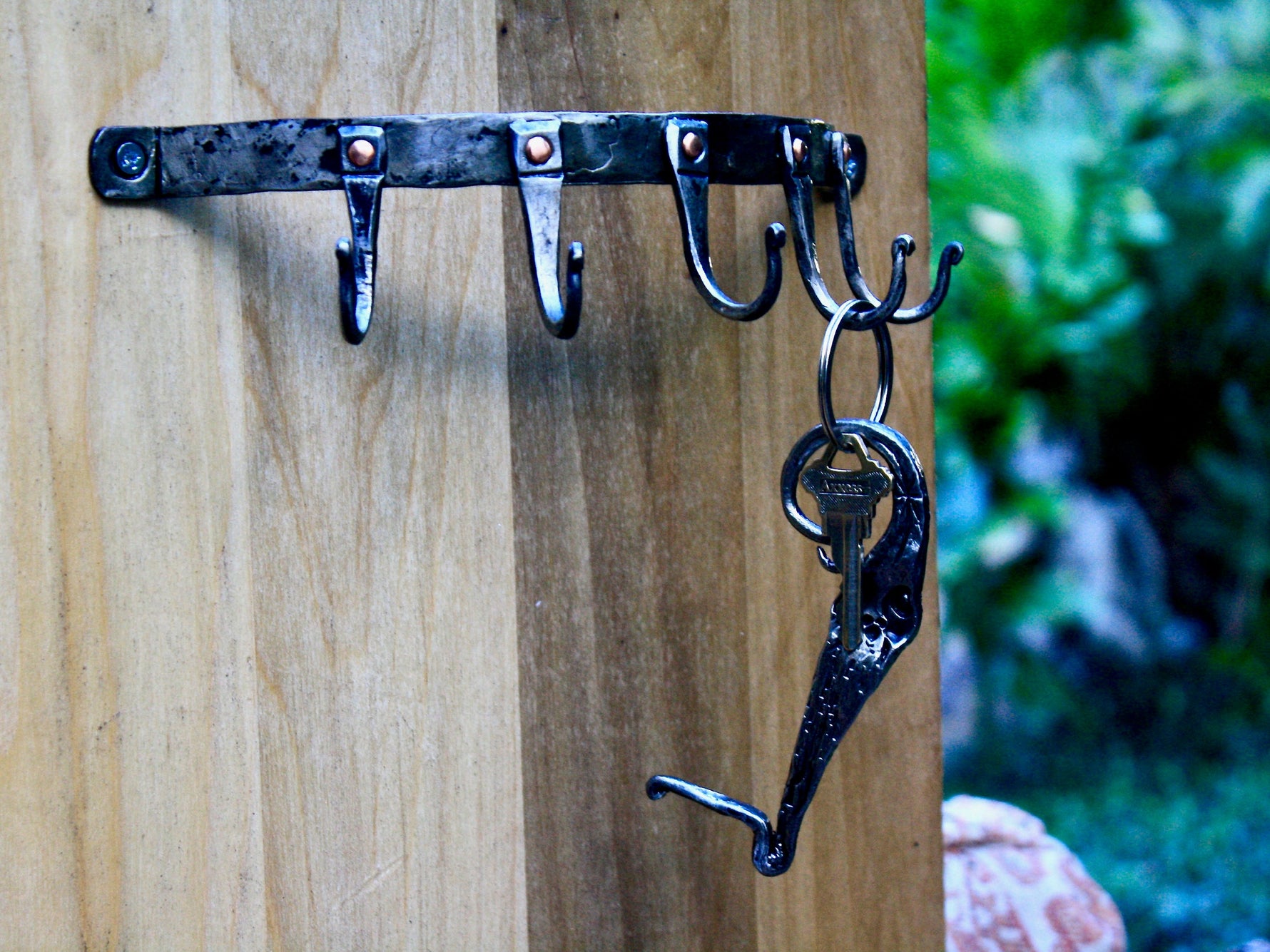 forged wall key holder Storage Hooks & Racks Hooks