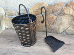 Antique Bronze Fireplace Bucket and Shovel Set Fireplace Tools