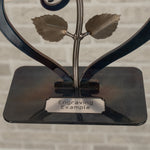 Red Metal Rose with Stand Decor Gift