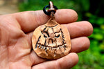 Jack-O-Lantern pendant in copper Charms & Pendants Gift