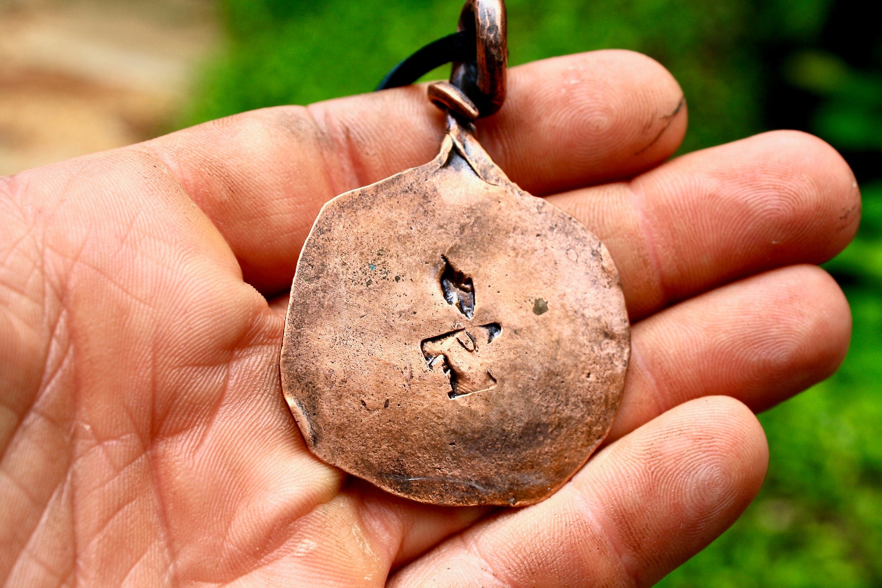 Jack-O-Lantern pendant in copper Charms & Pendants Gift