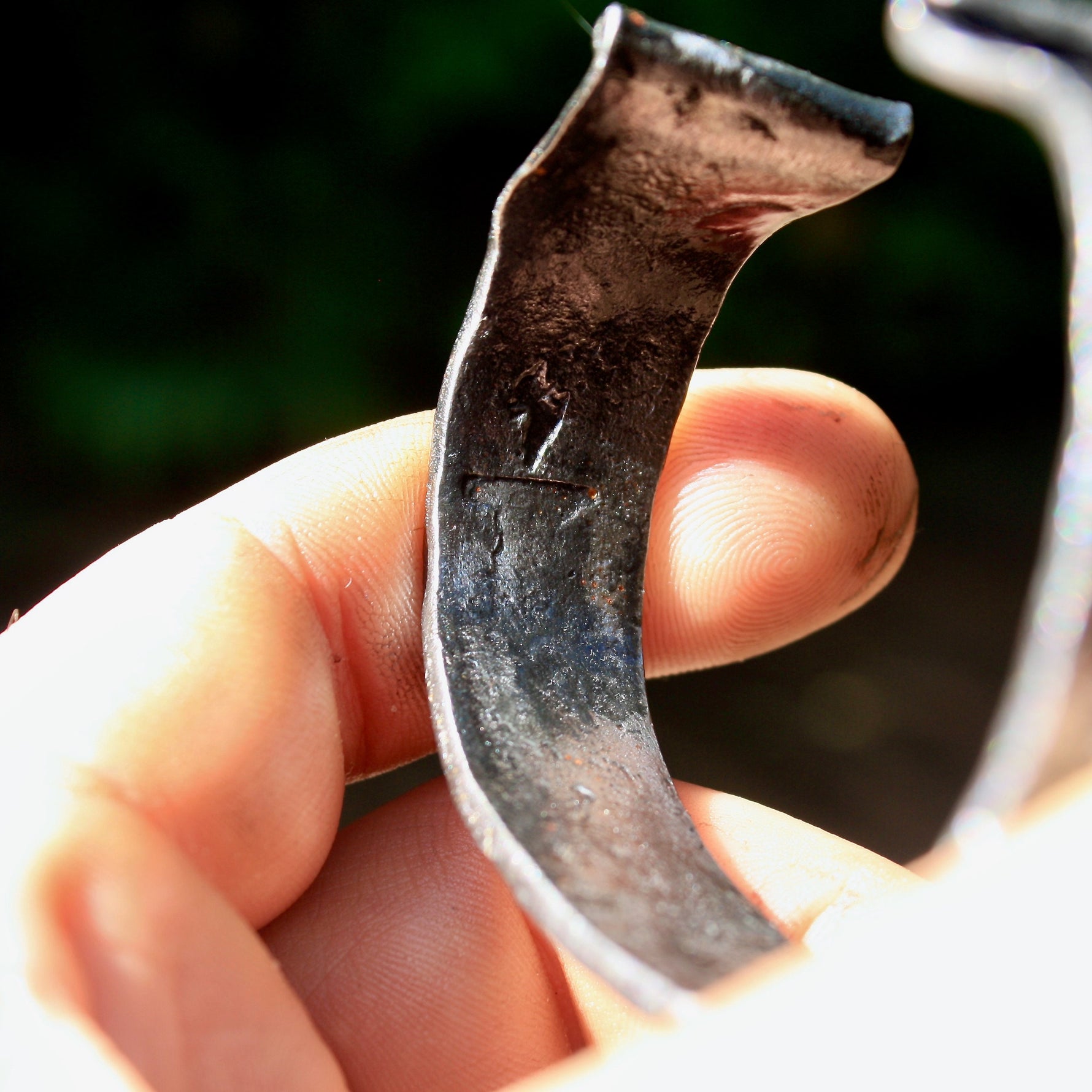 Hand forged iron bracelet Bracelets Gift