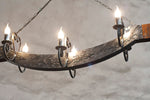elegant Wrought iron and wood Chandelier Lighting Lighting