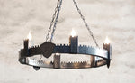 Ancient Medieval Iron Chandelier Lighting Lighting