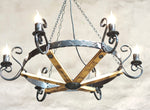 Rustic Scrolled Chandelier