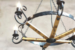 Rustic Scrolled Chandelier