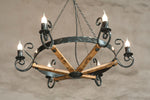Rustic Scrolled Chandelier