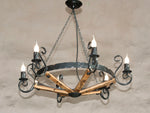 Rustic Scrolled Chandelier