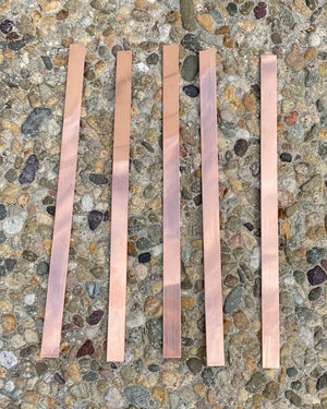 Copper Thin Metal Strips- Raw - Old West Iron