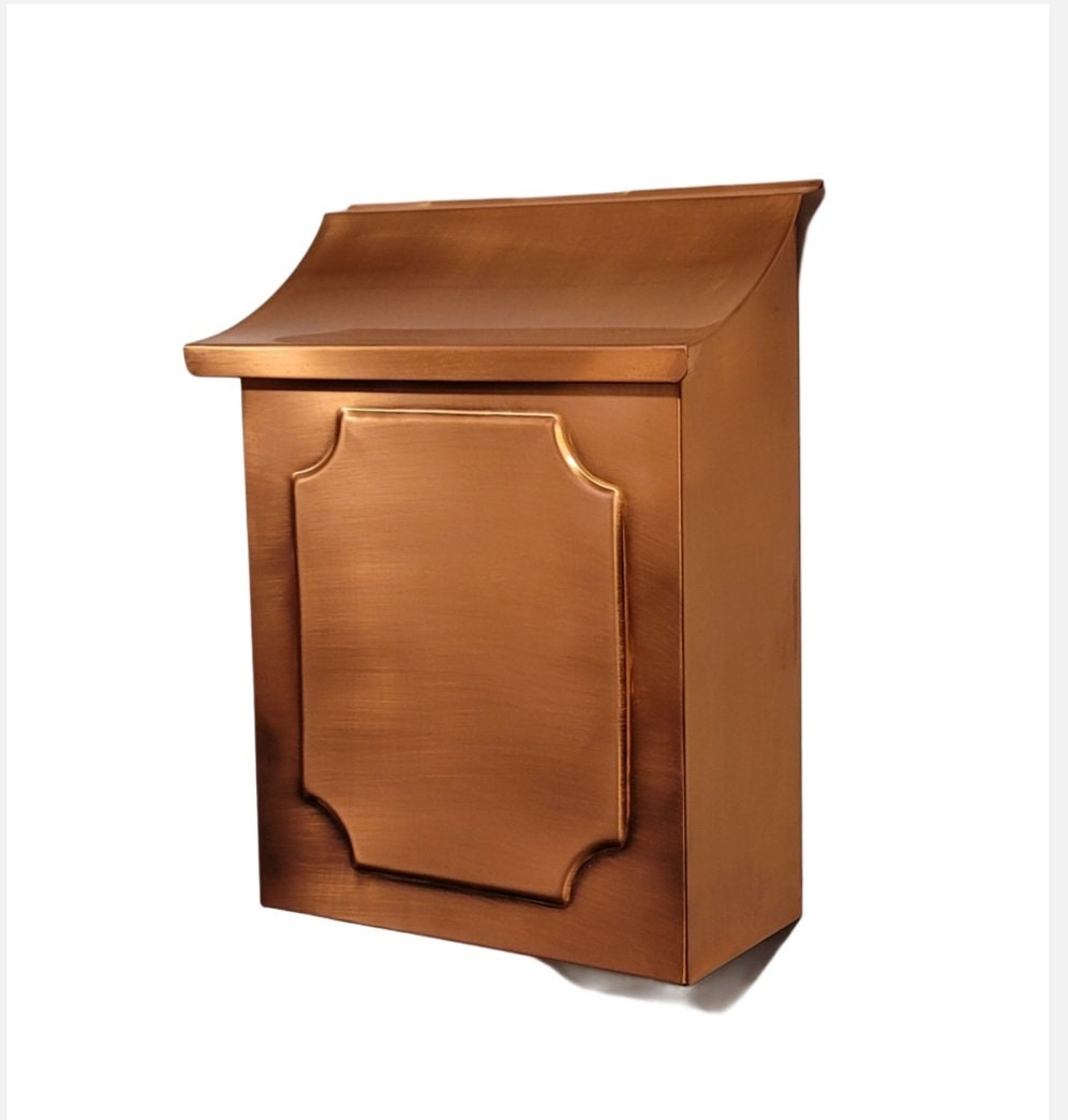 Embossed Copper Vertical Mailbox Mailboxes mailbox