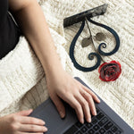 Red Metal Rose with Stand Decor Gift