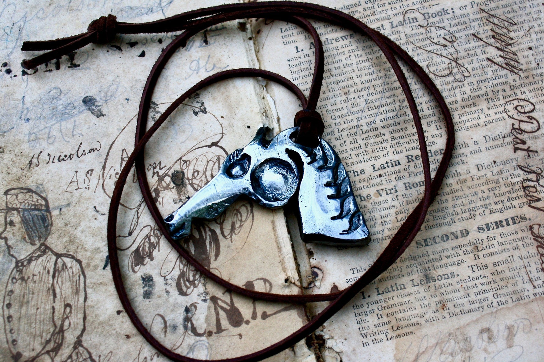 Handmade Iron Stallion Pendant Charms & Pendants Gift