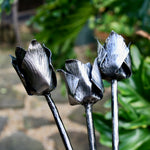 Set of Three Hand Made Eternal Tulips Artificial Flora flower