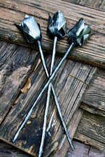 Set of Three Hand Made Eternal Tulips Artificial Flora flower